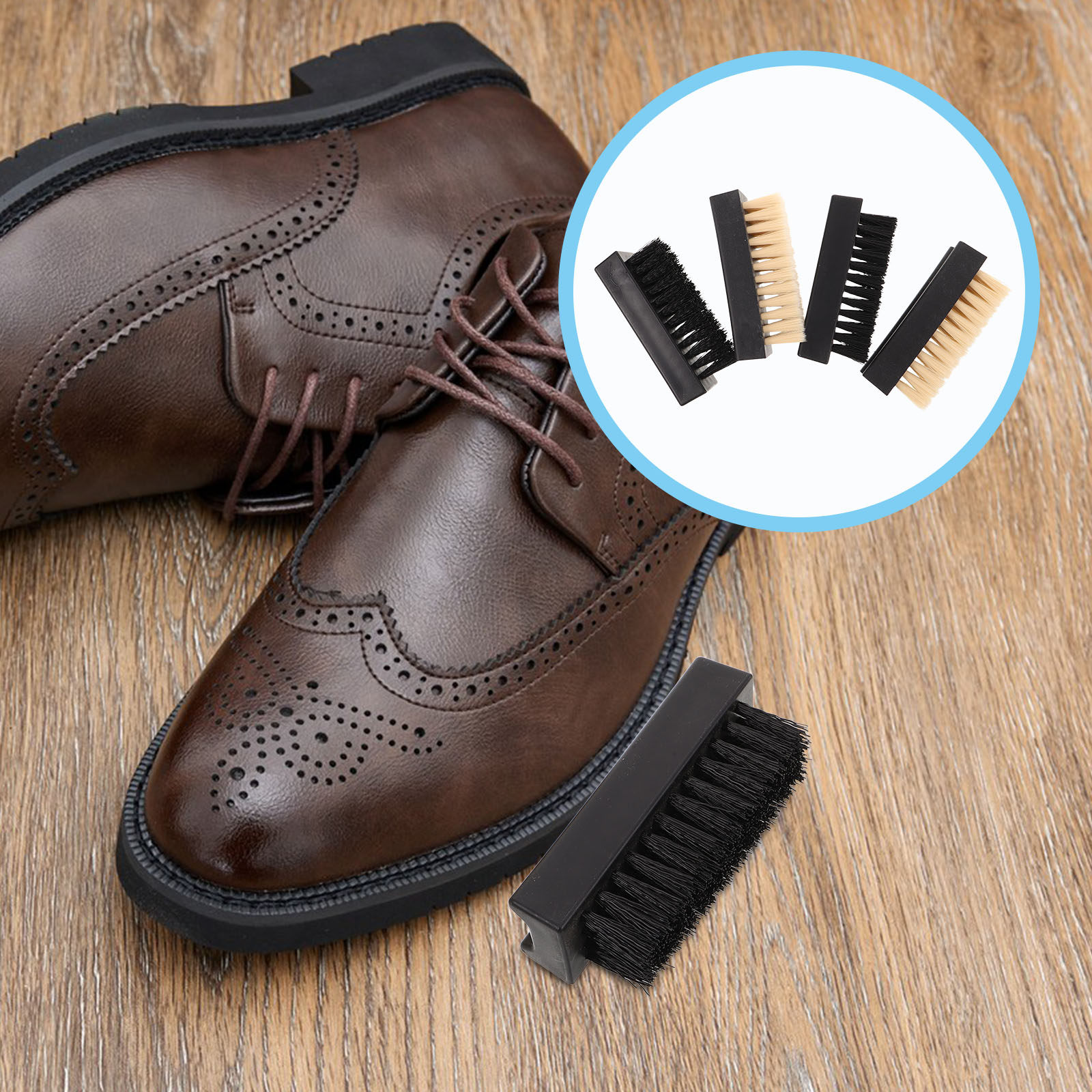 Sneaker Care Set - 4-częściowy zestaw wielofunkcyjnych szczotek do butów: